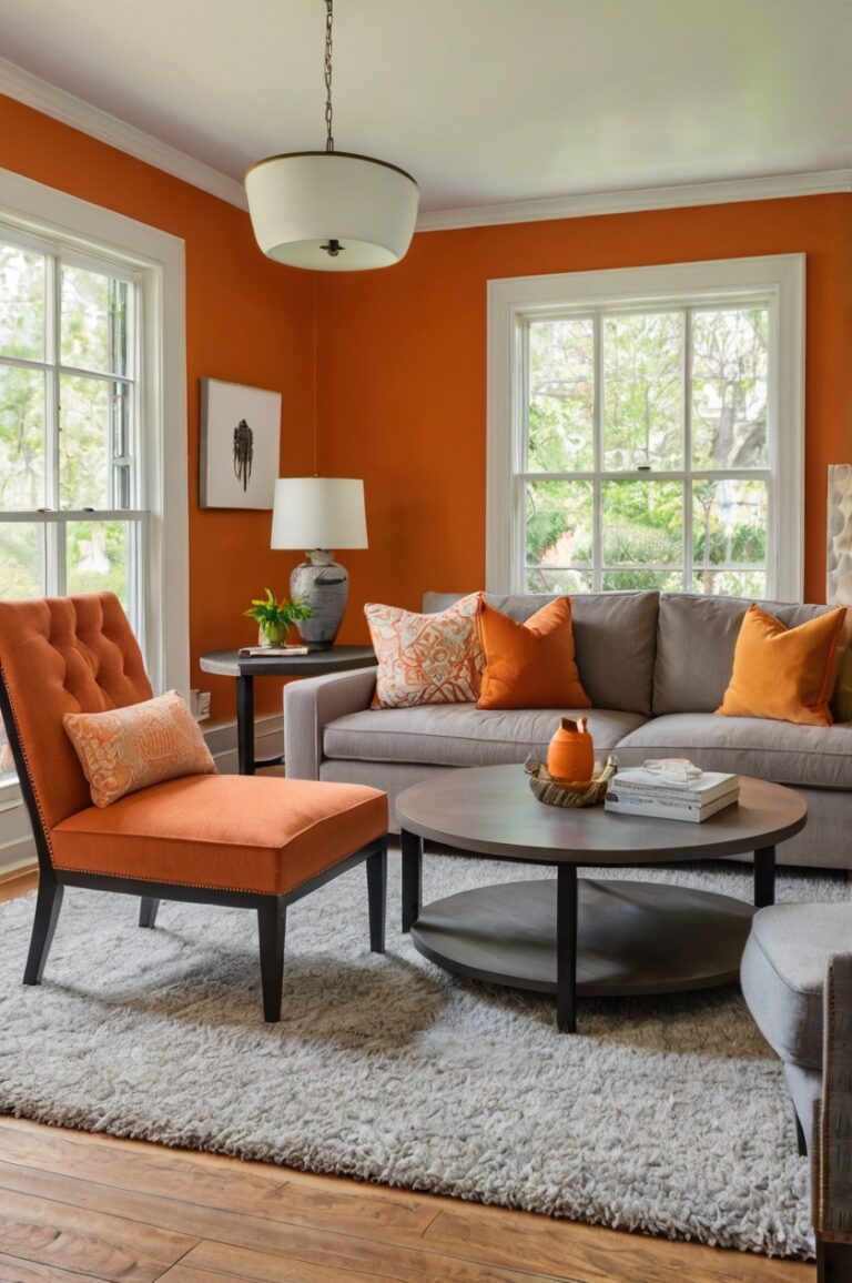 Orange Walls? Here Are 8+ Carpet Colors That Work Beautifully