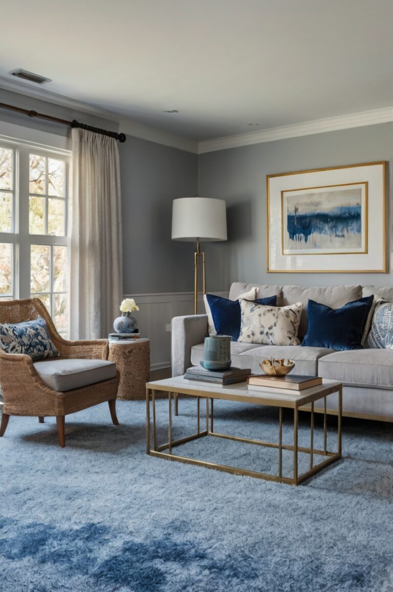 10+ Perfect Paint Colors That Make Blue Carpet Shine!