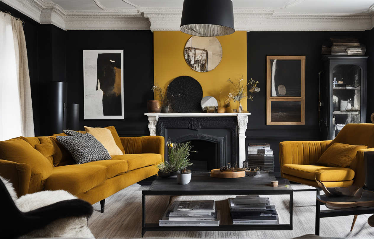 What Color Carpet Goes With Mustard Sofa