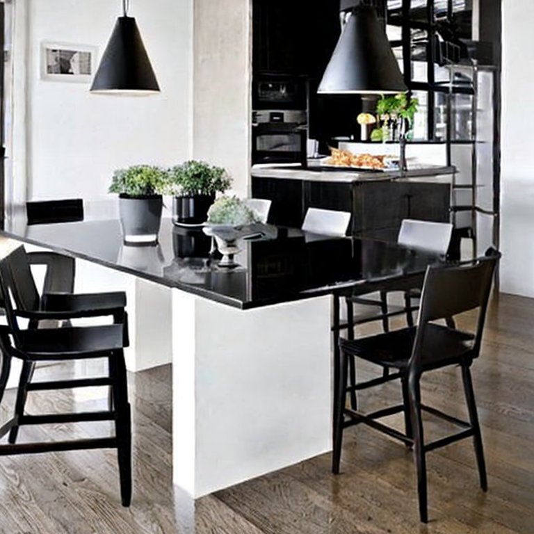What Color Chairs Go with a Black Table?