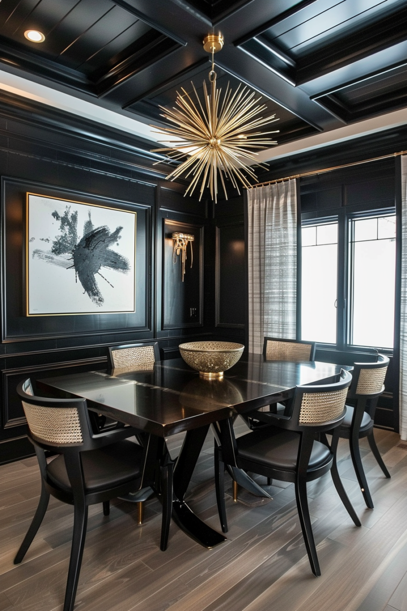 What Color Chairs Go with a Black Table