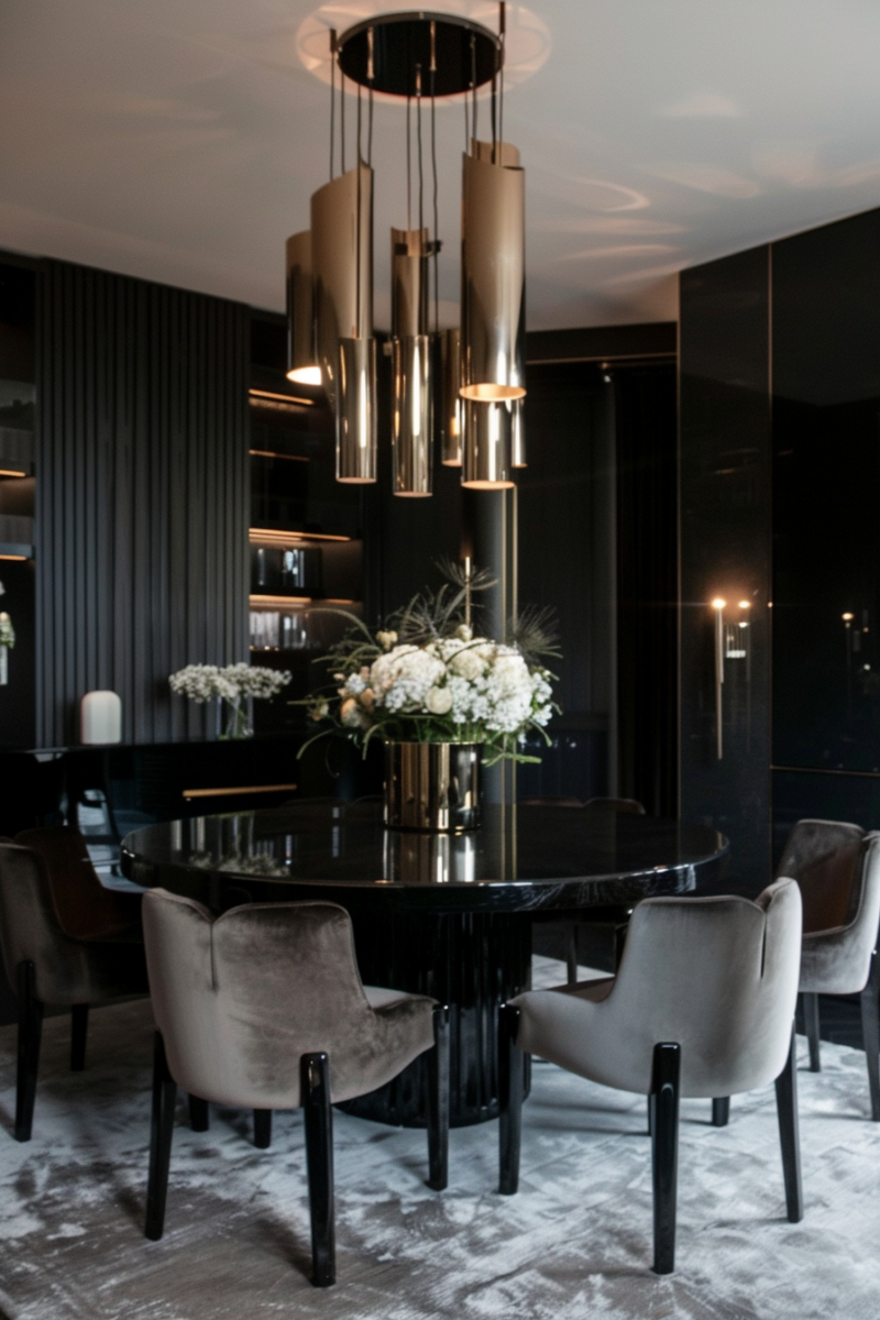 What Color Chairs Go with a Black Table