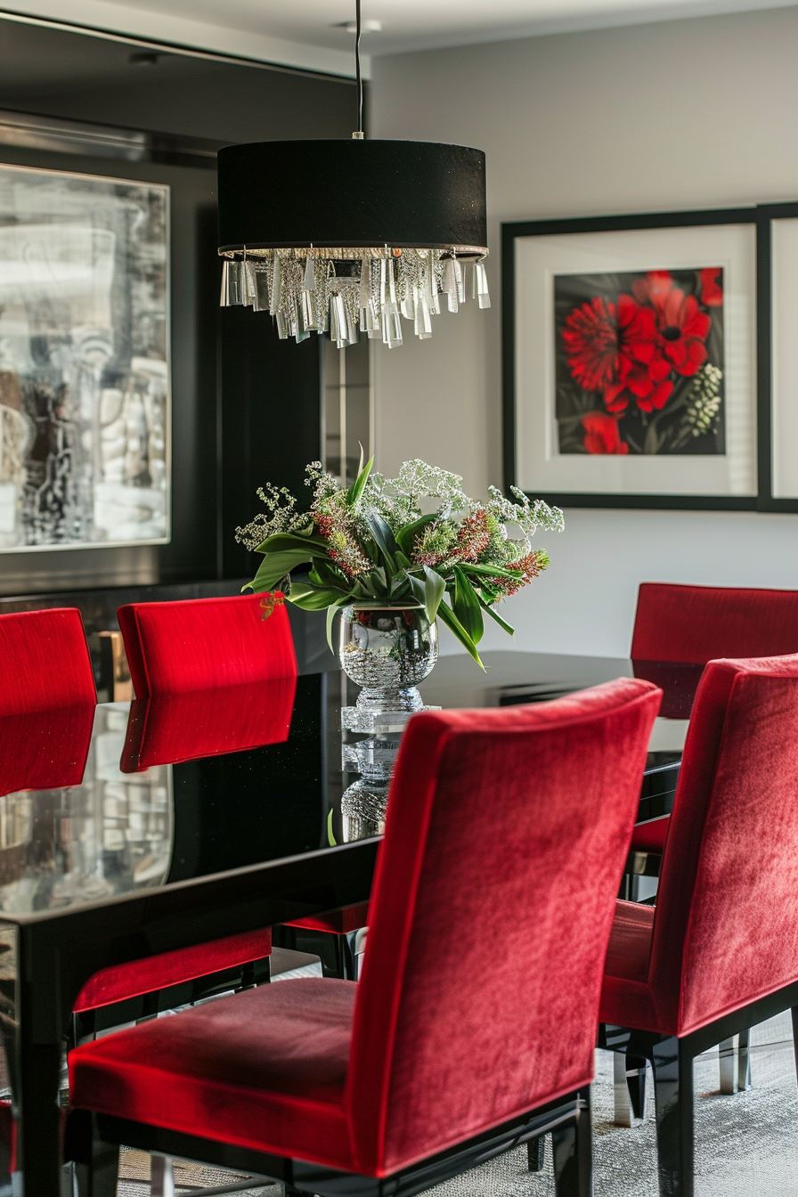 What Color Chairs Go with a Black Table