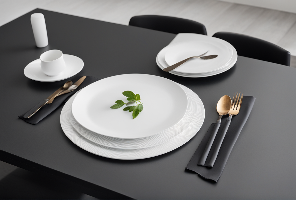 What Color Placemats for a Black Table?