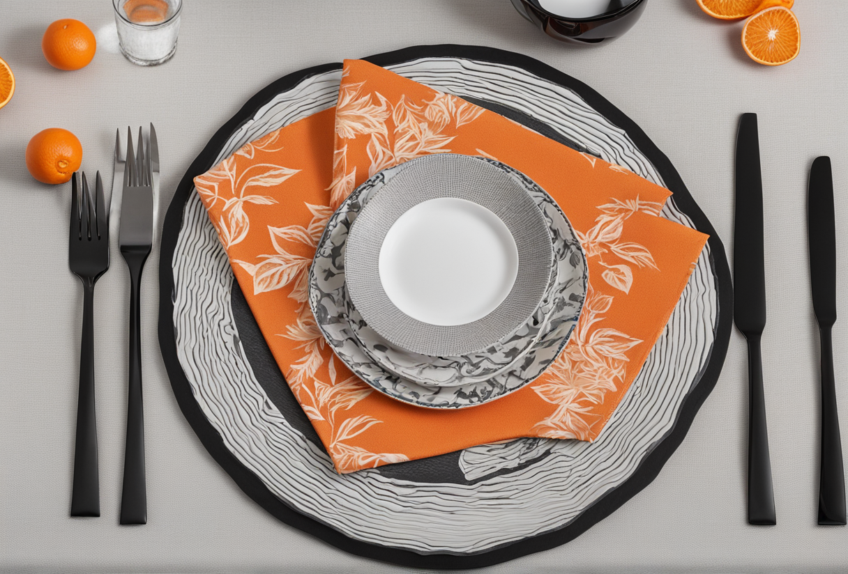 What Color Placemats for a Black Table?