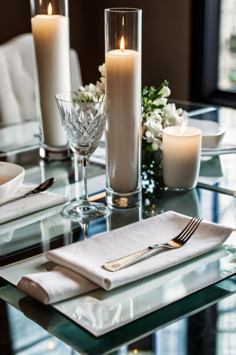 8+ Eye-Catching Placemat Colors That Transform Glass Tables
