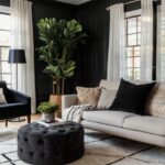 Dark And Divine: 6+ Carpet Colors That Make Black Walls Shine!