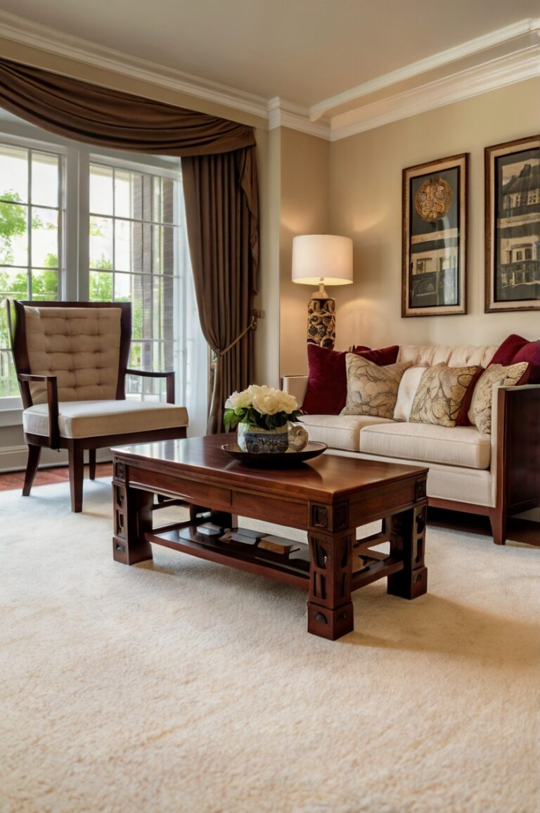 7+ Stunning Carpet Colors That Make Cherry Wood Furniture Shine