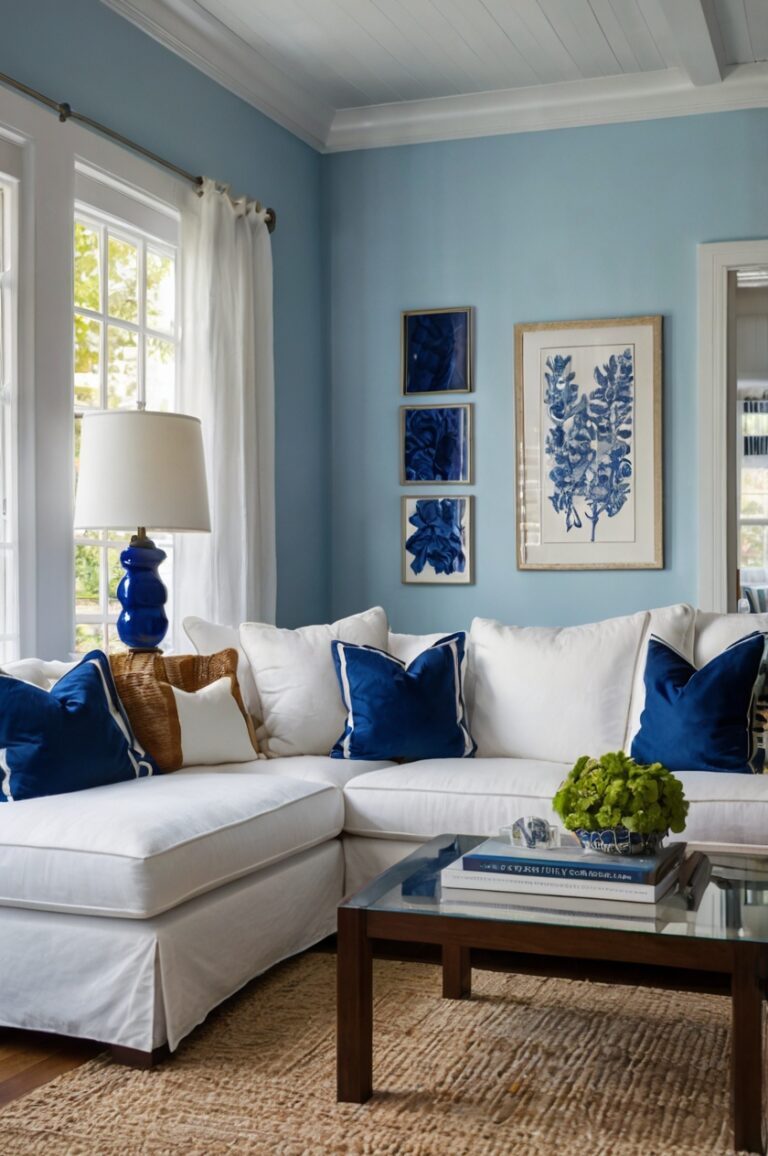 Blue Wall Pairings: 11+ Sofa Colors Interior Designers Recommend