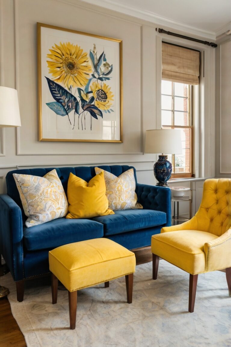 13 Eye-Popping Chair Colors That Make Your Blue Couch Pop