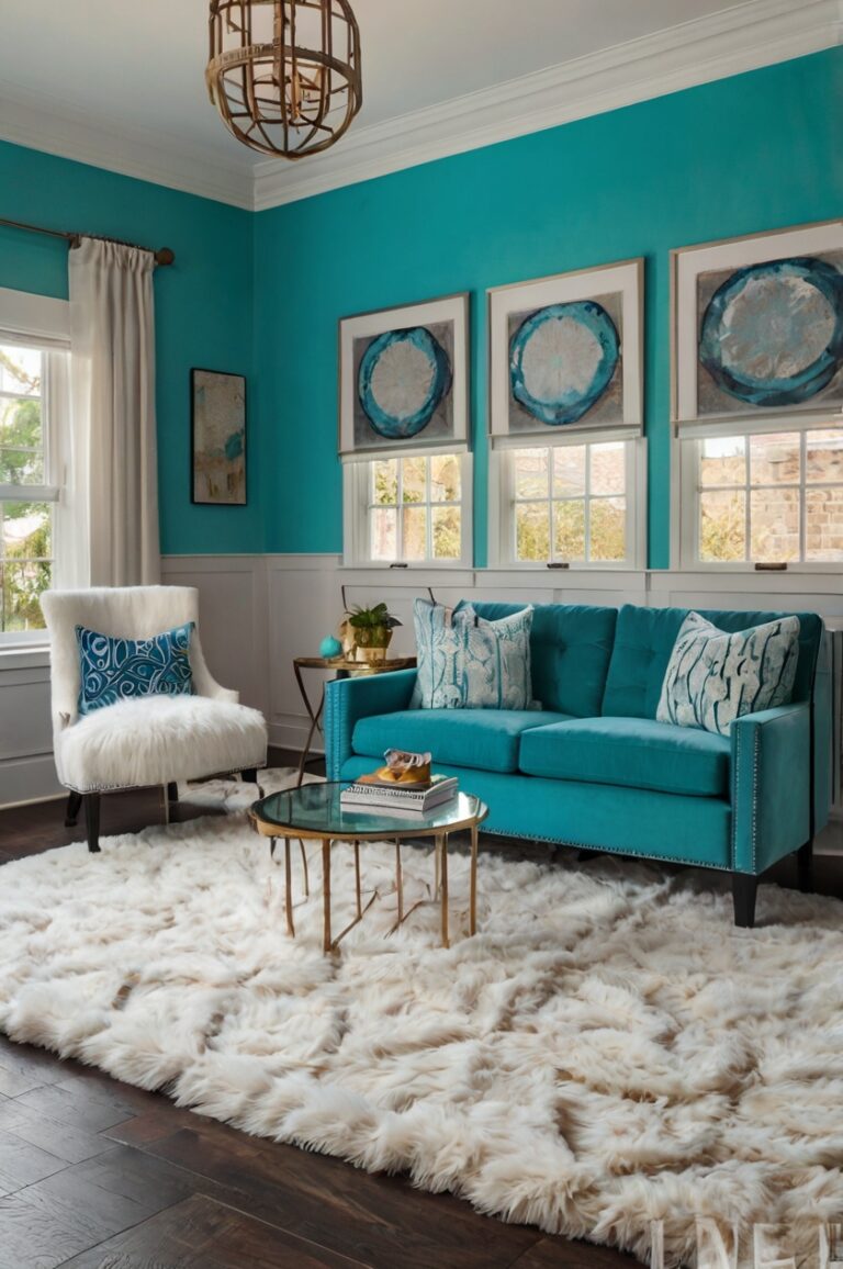 Turquoise Walls Meet Their Match: Finding Your Ideal Carpet Color