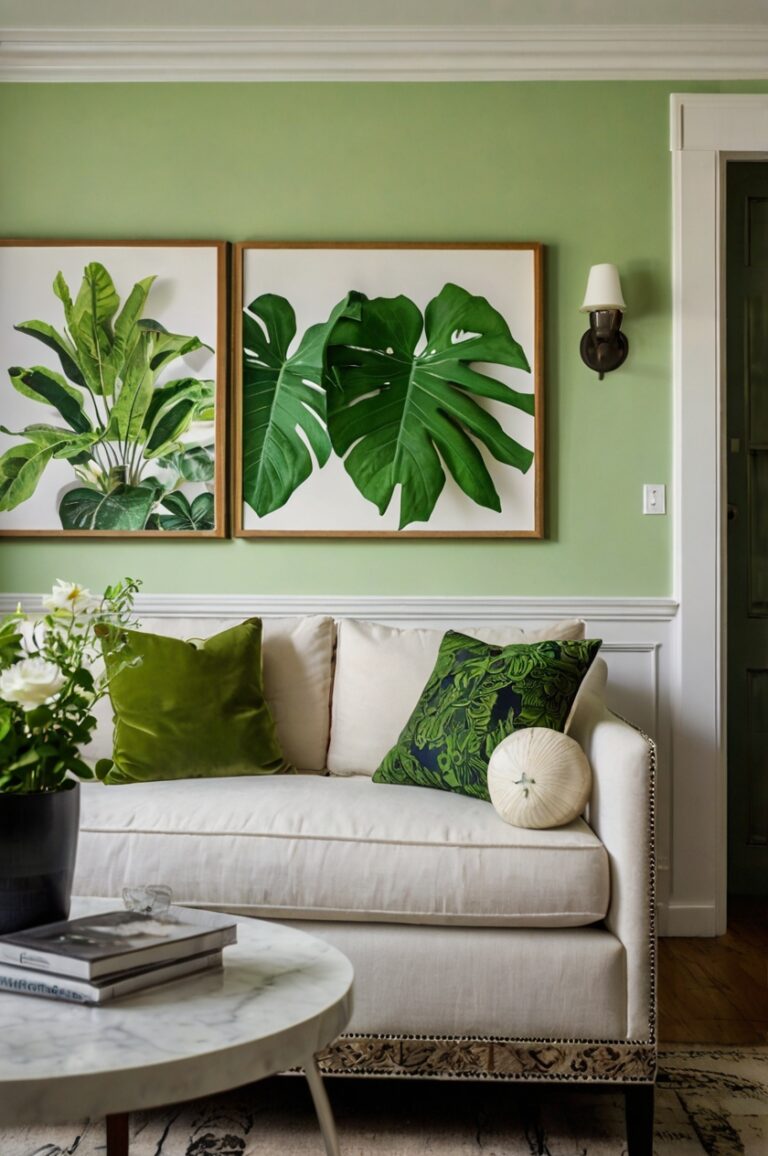 The Ideal Furniture Colors for Your Green Walls
