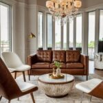 Complete Your Living Room: 8+ Chair Colors That Love Brown Leather Sofas