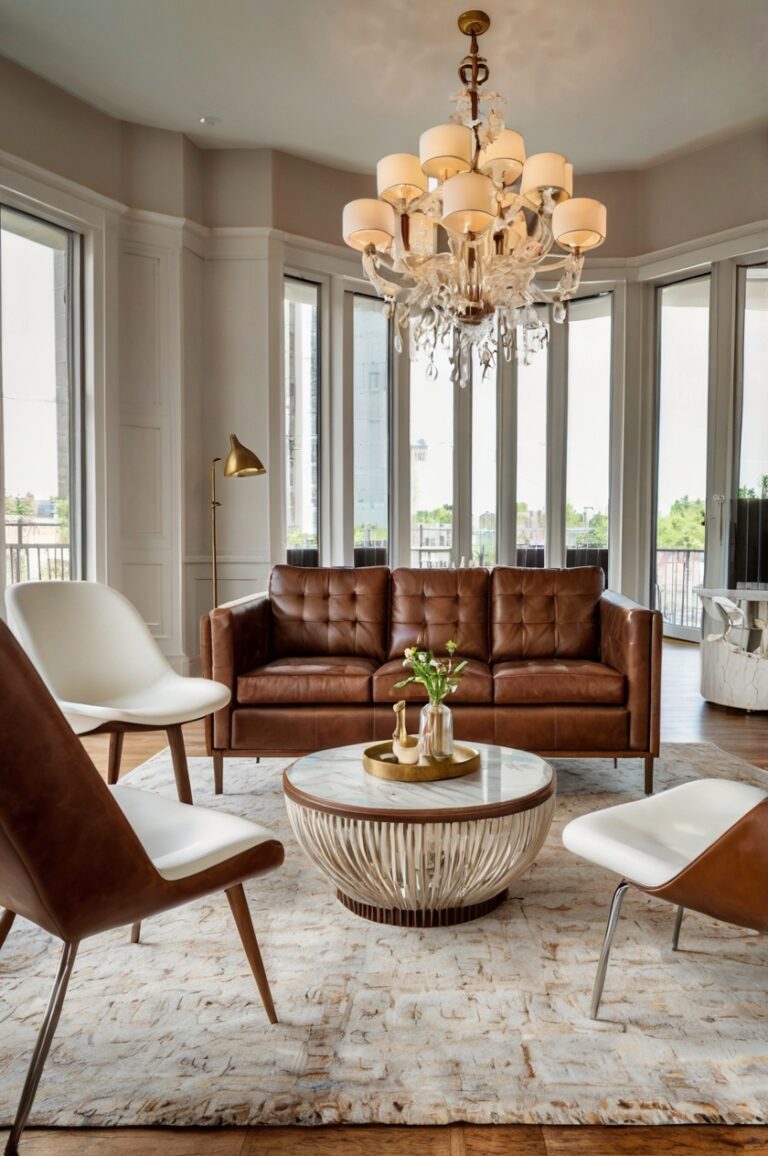 Complete Your Living Room: 8+ Chair Colors That Love Brown Leather Sofas