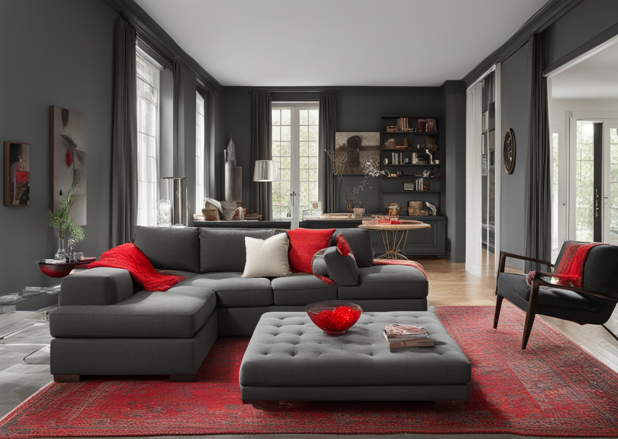  What Color Couch Goes With a Red Rug