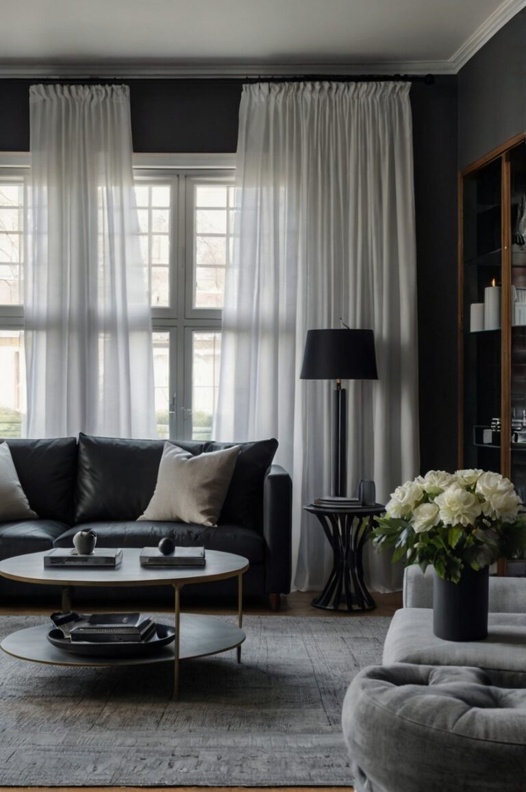 What Curtains Say “Welcome” to Your Gray Walls & Black Furniture?