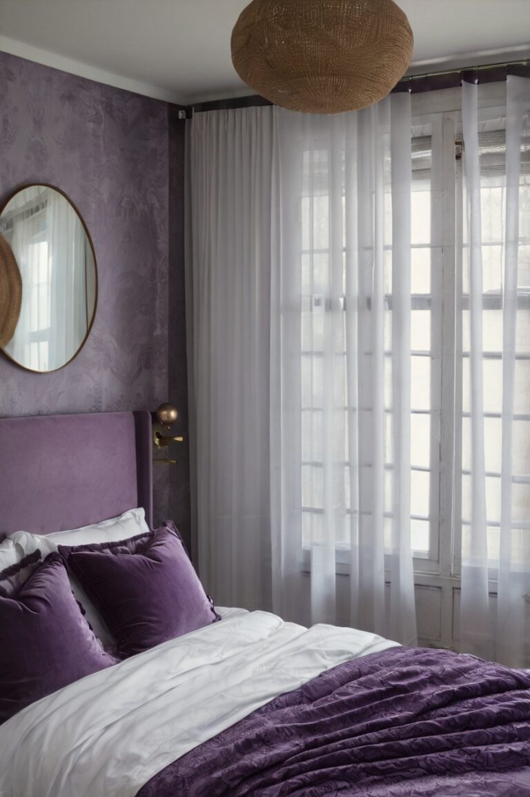 Perfect Curtain Colors for Your Purple Bedroom: 7+ Smart Choices