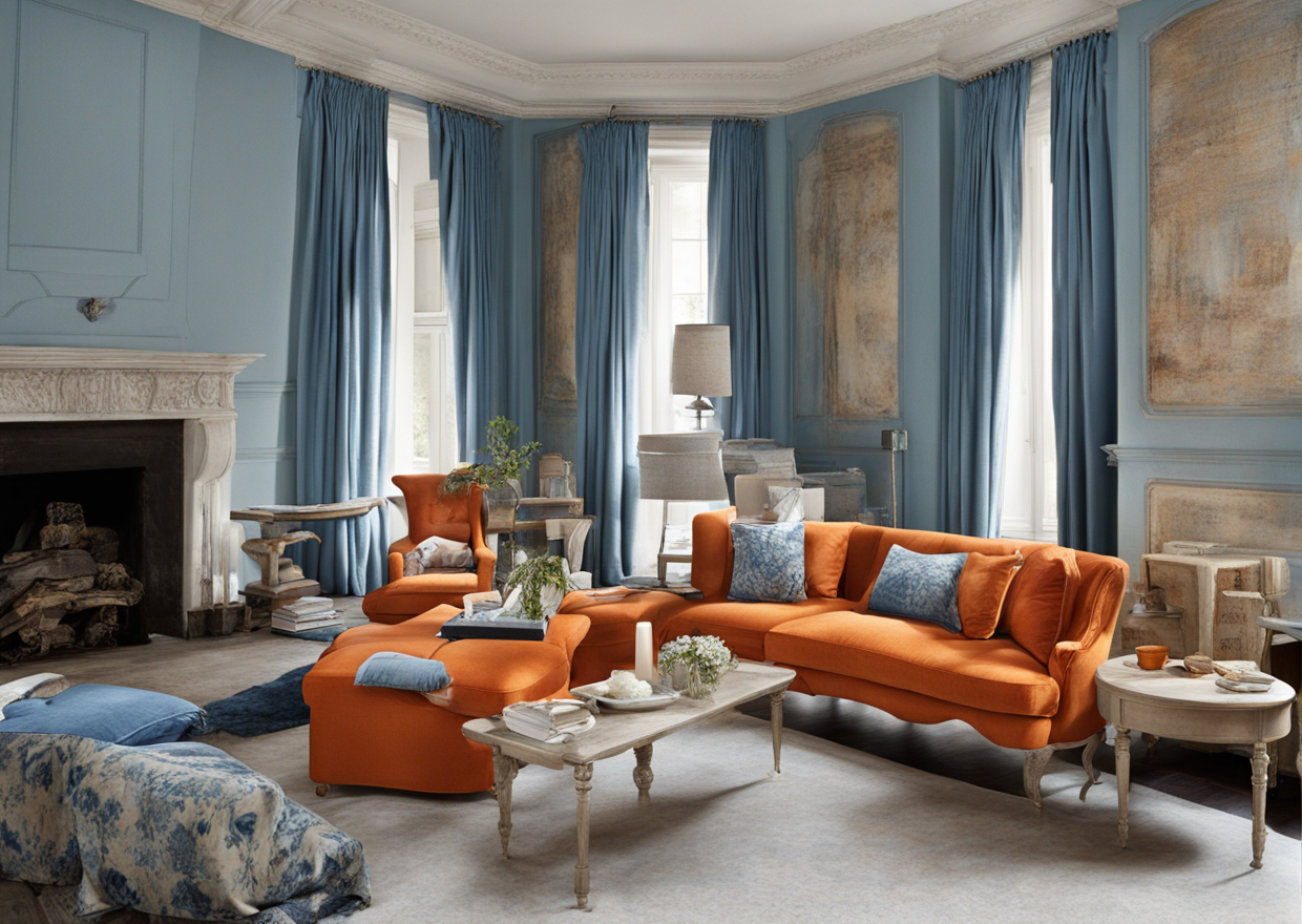 what-color-curtains-go-with-orange-sofas
