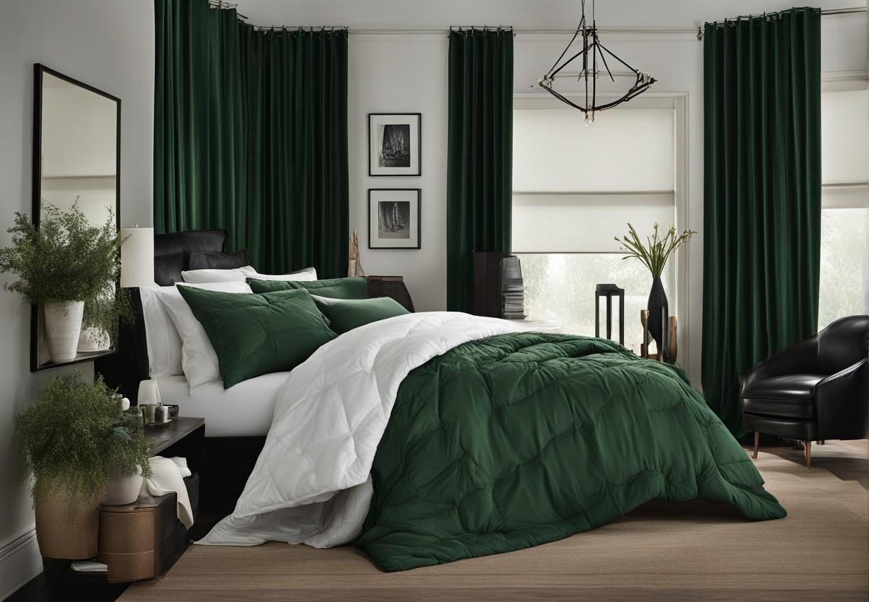what-color-comforter-goes-with-black-curtains