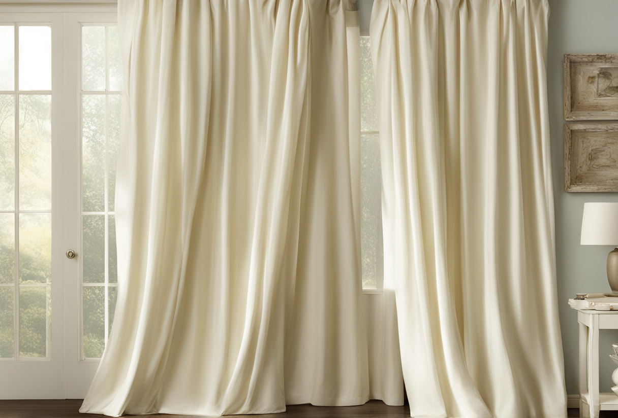 what color curtains go with white comforter