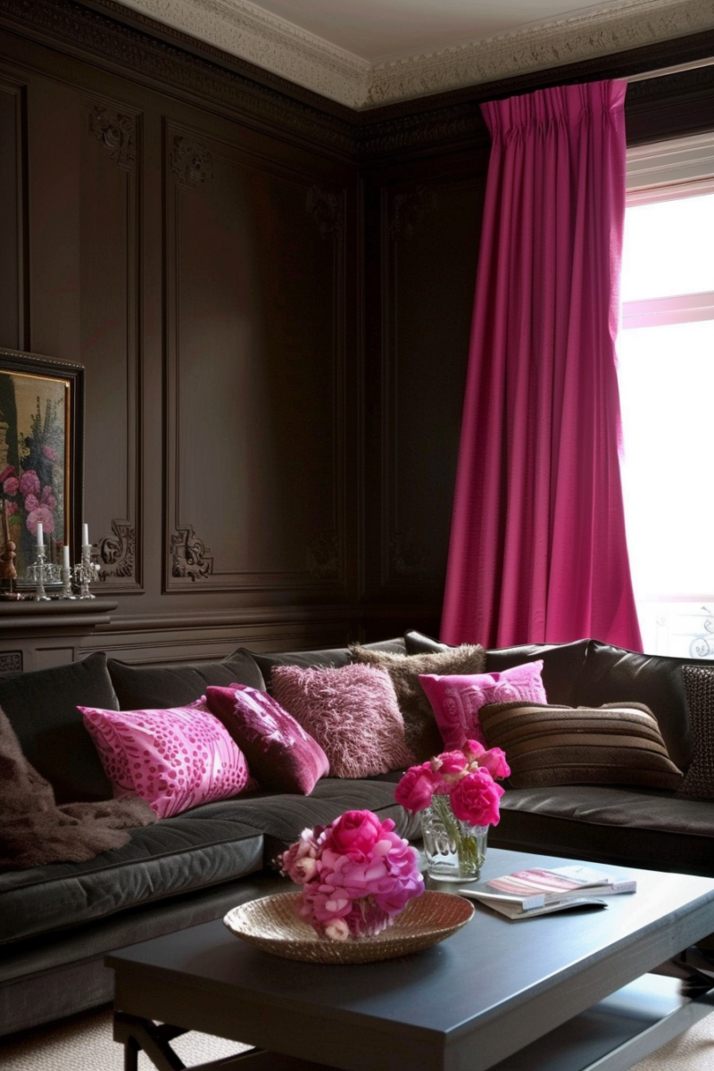 curtains with mocha walls