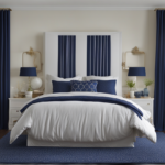 🌿Elevate Your Bedroom: Top Curtain Colors for Blue Comforter!
