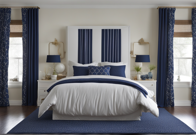🌿Elevate Your Bedroom: Top Curtain Colors for Blue Comforter!