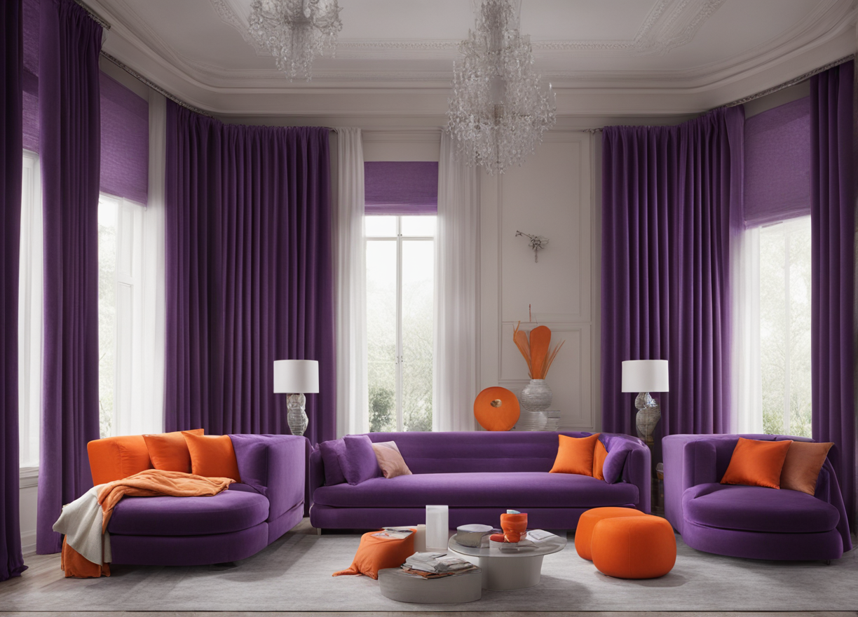 what-color-curtains-go-with-orange-sofas