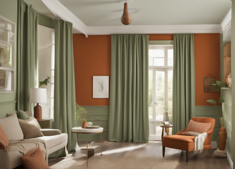 Spicing Up Your Burnt Orange Walls: Top 7+ Curtain Colors
