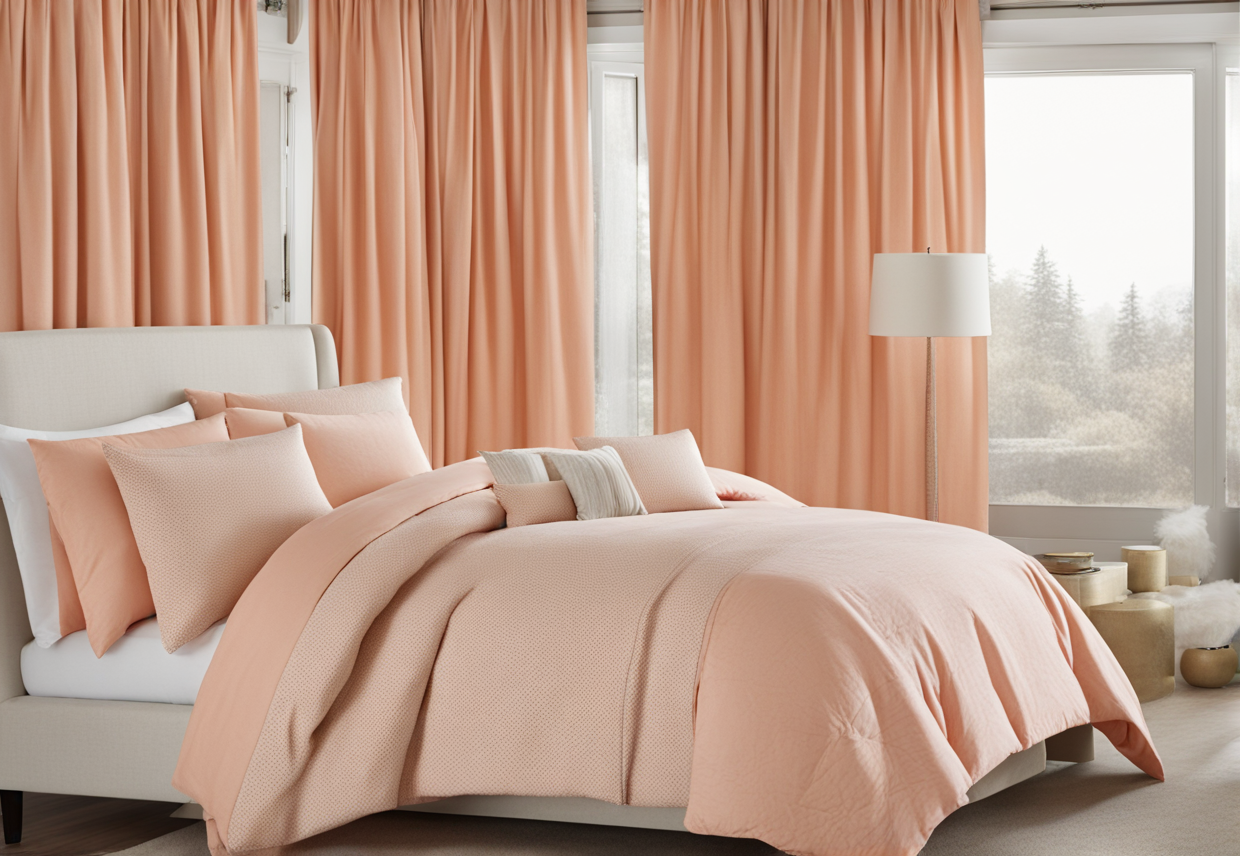 what color curtains go with beige comforter