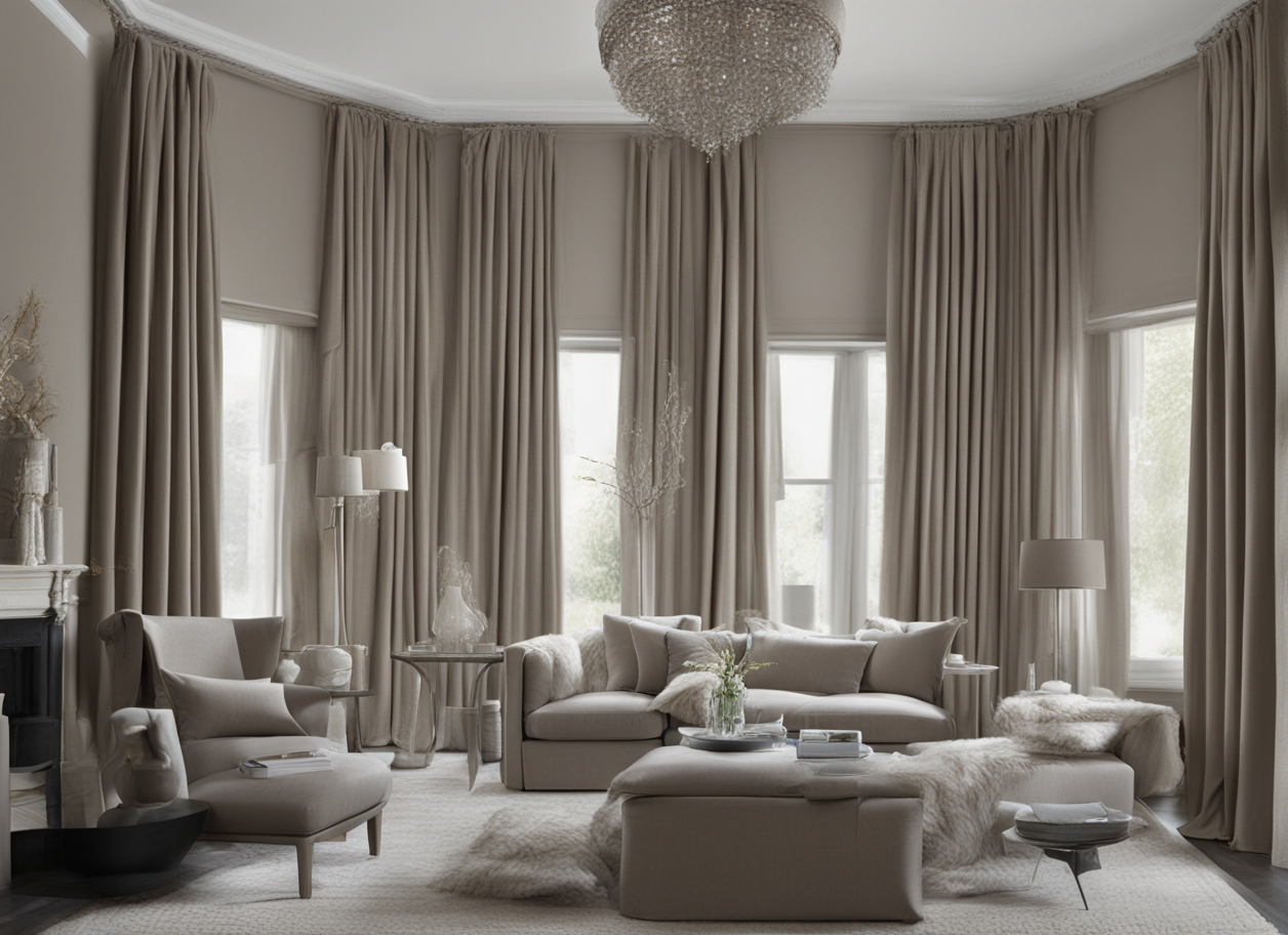 what color curtains go with gray walls