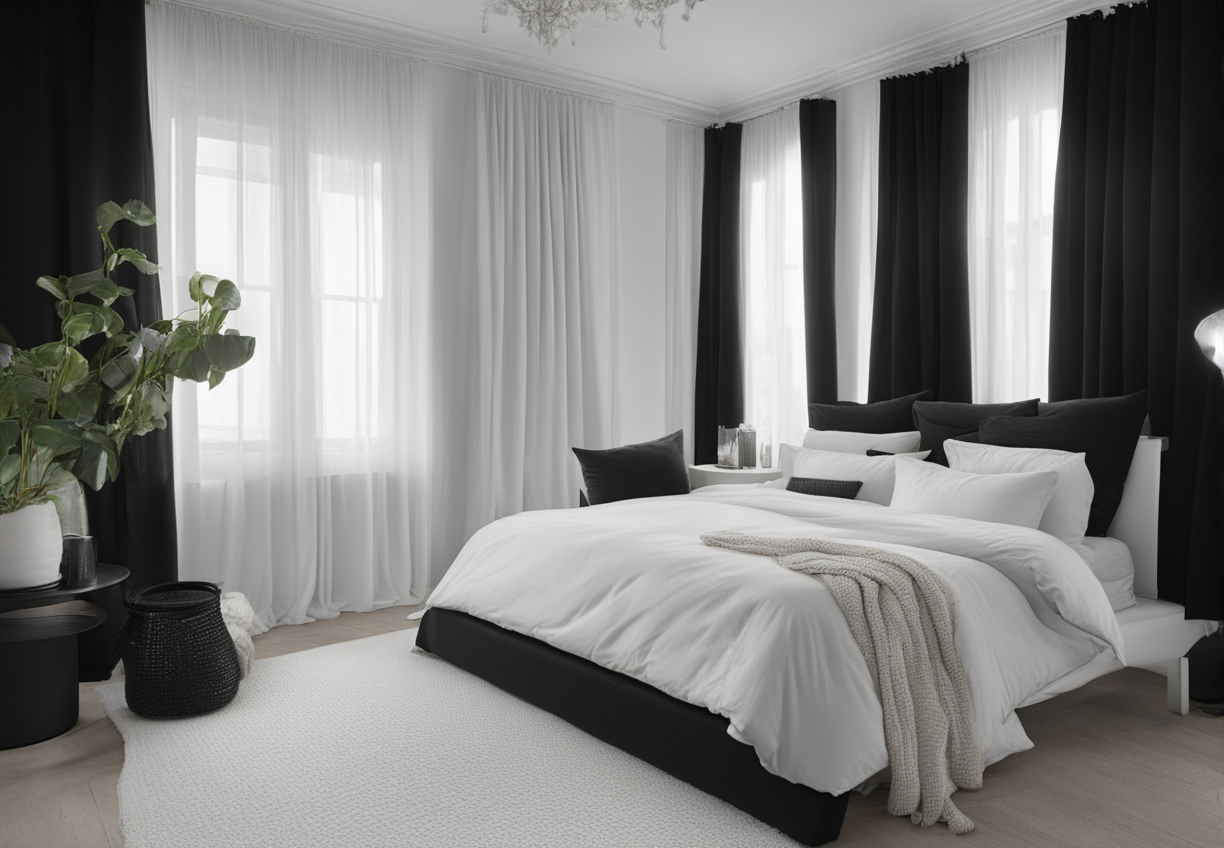 what-color-comforter-goes-with-black-curtains