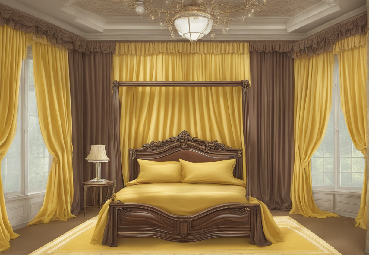 what-color-comforter-goes-with-brown-curtains