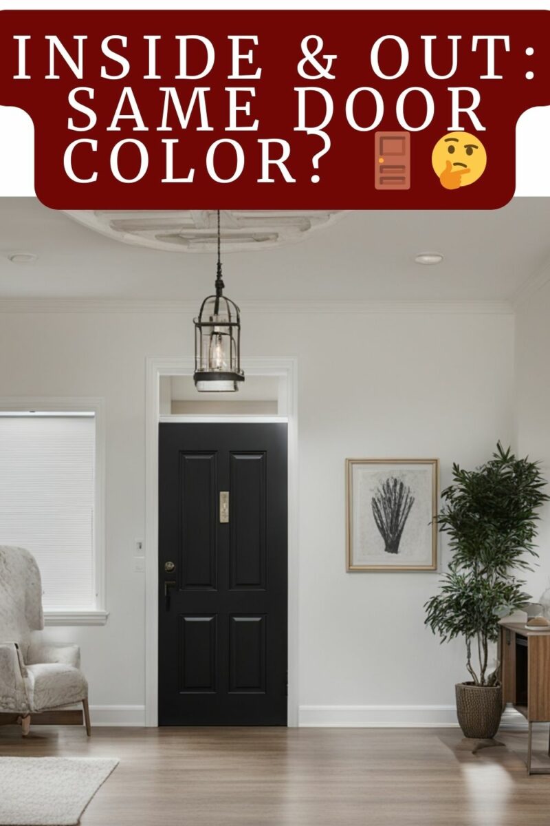 Should Your Front Door Be the Same Color Inside and Out?