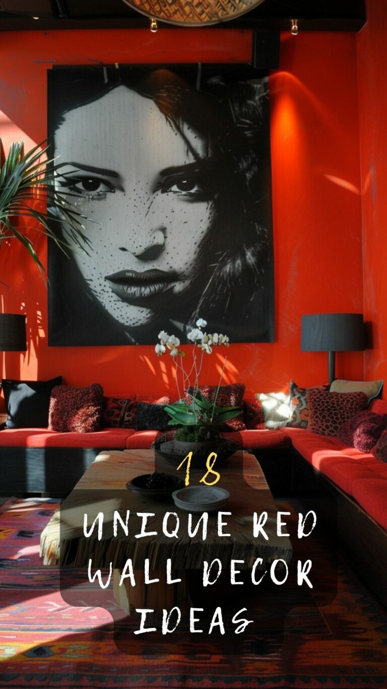 18 Unique Red Wall Decor Ideas To Transform Your Space