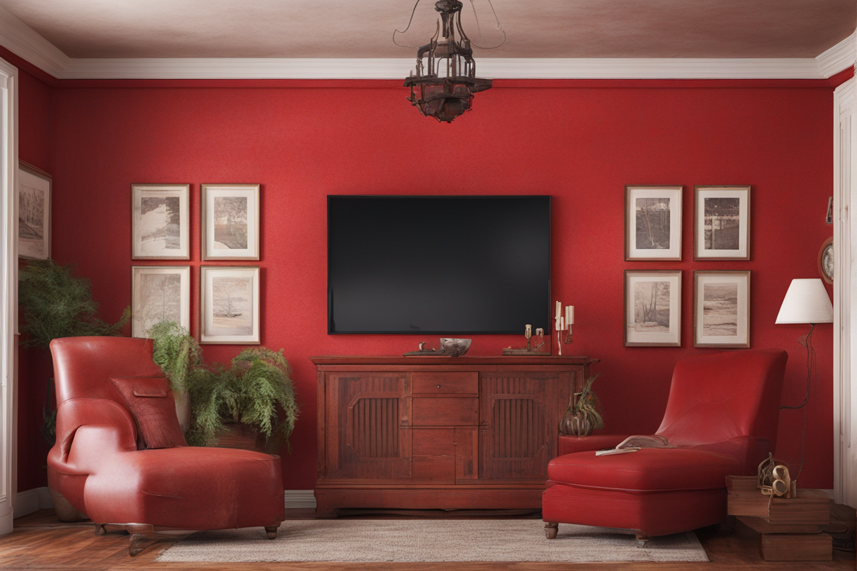 Unique Red Wall Decor Ideas