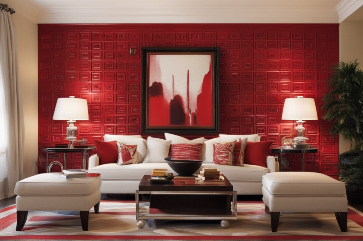 Unique Red Wall Decor Ideas