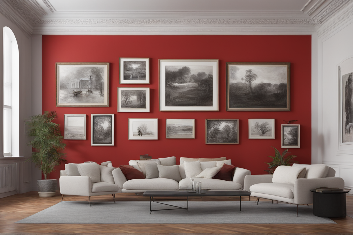 Unique Red Wall Decor Ideas
