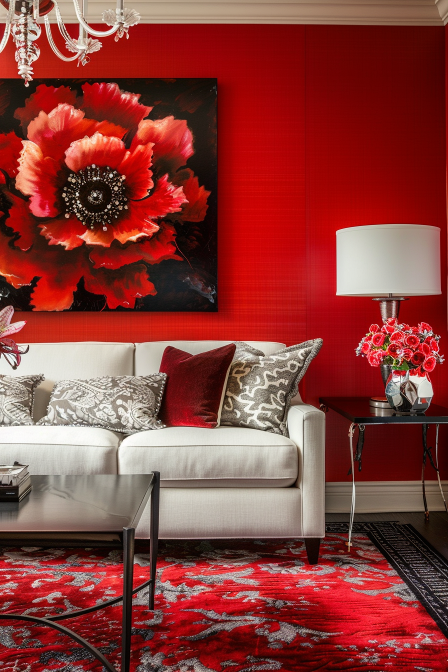 Unique Red Wall Decor Ideas