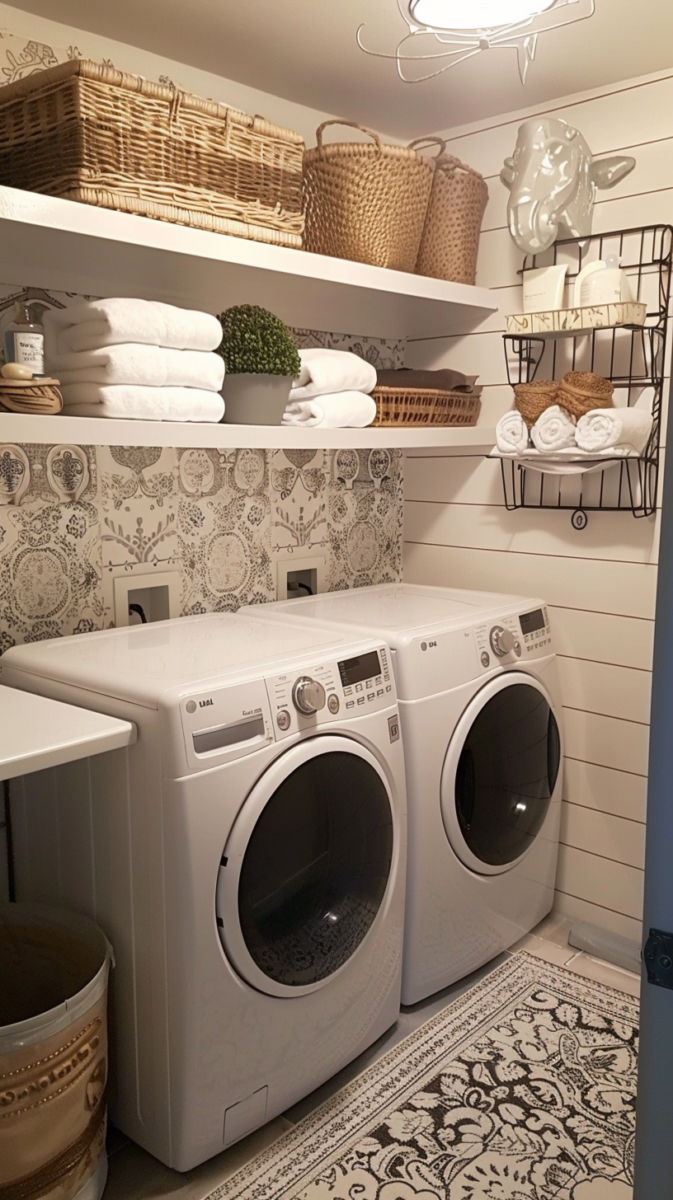 12+ Wall Decor Ideas To Spruce Up Your Laundry Room — DreamyHomeStyle