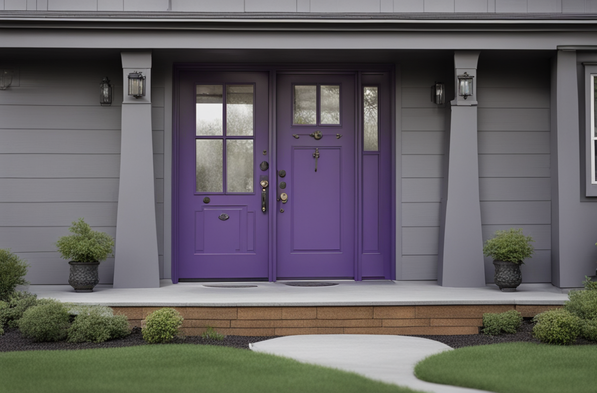 Front Door Colors For A Gray House