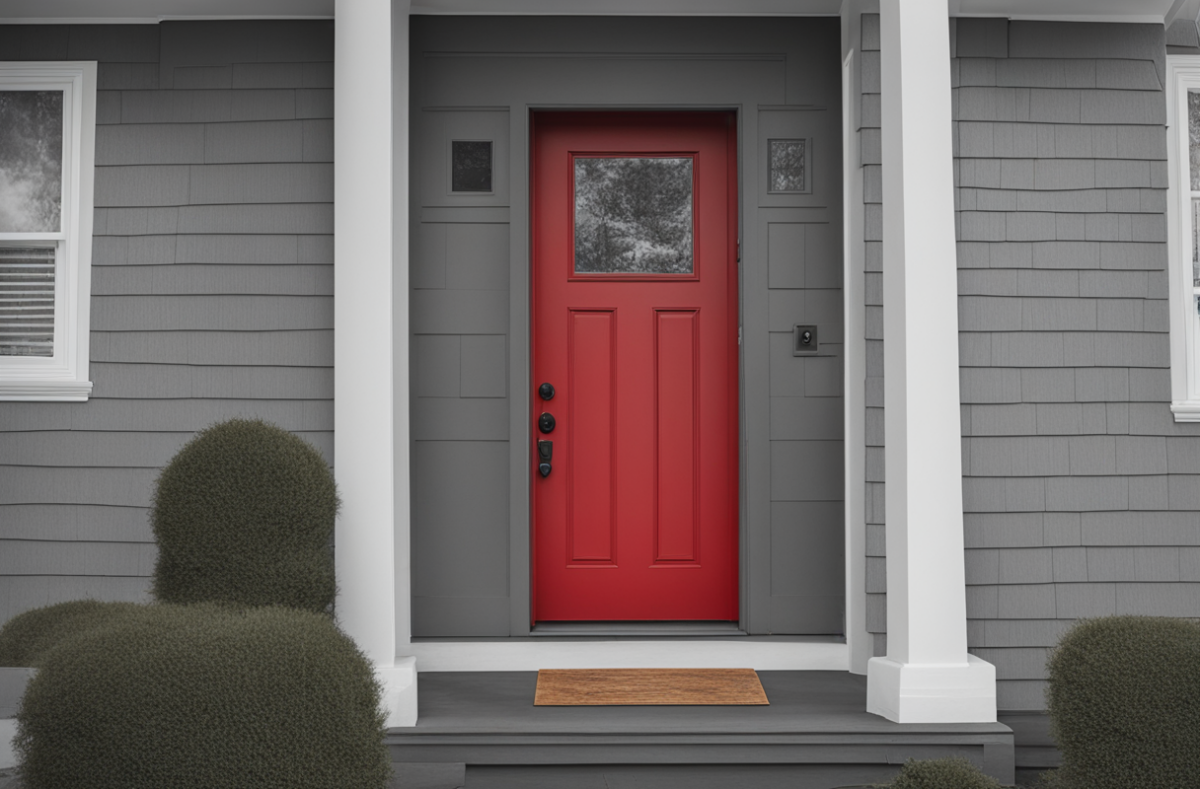Front Door Colors For A Gray House
