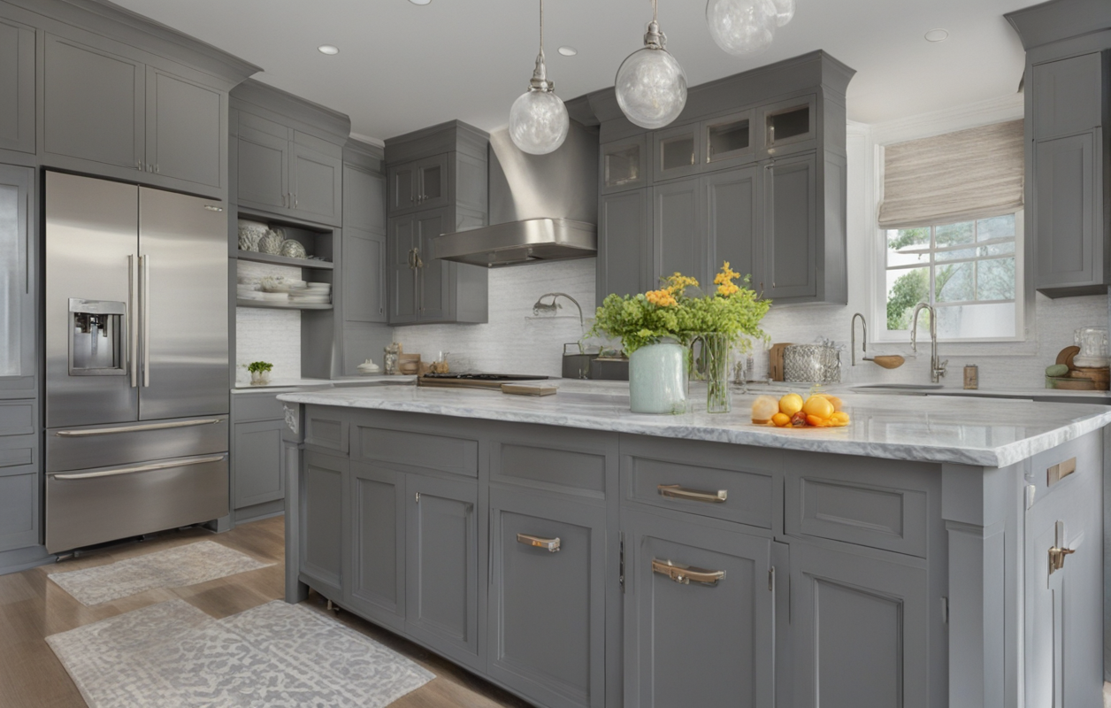 Kitchen Colors With Gray Cabinets