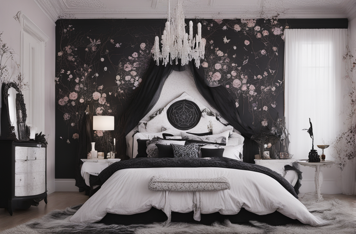 Whimsy Goth Bedroom Design
