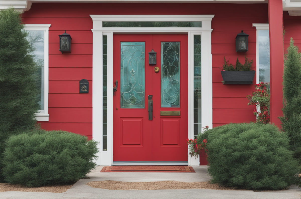 red front door design ideas