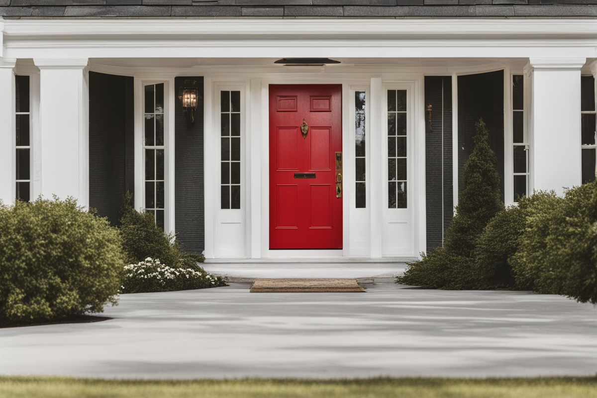 red front door design ideas