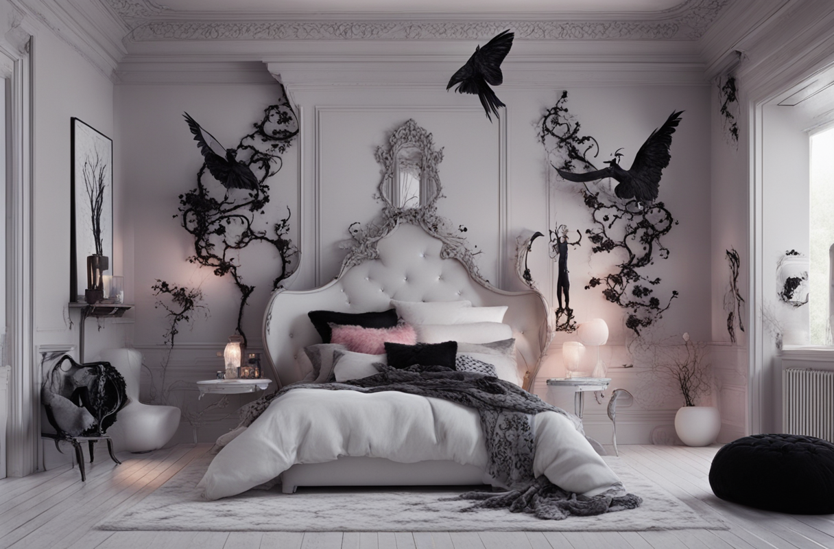 Whimsy Goth Bedroom Design