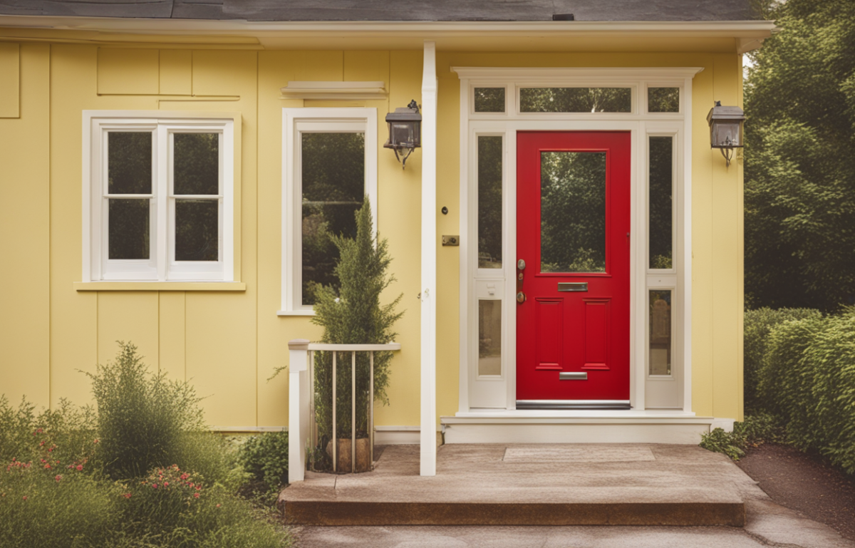 red front door design ideas