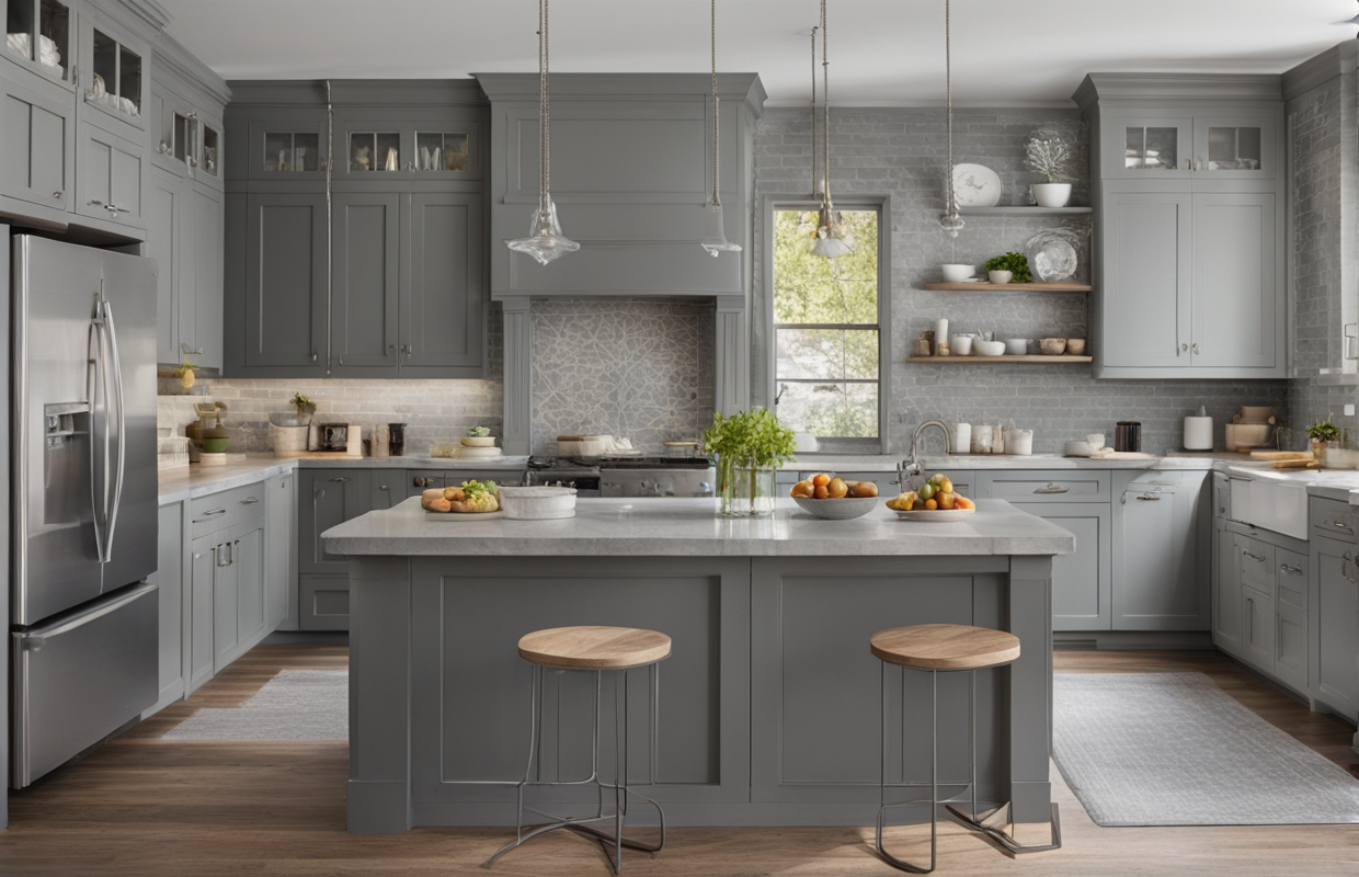 Kitchen Colors With Gray Cabinets
