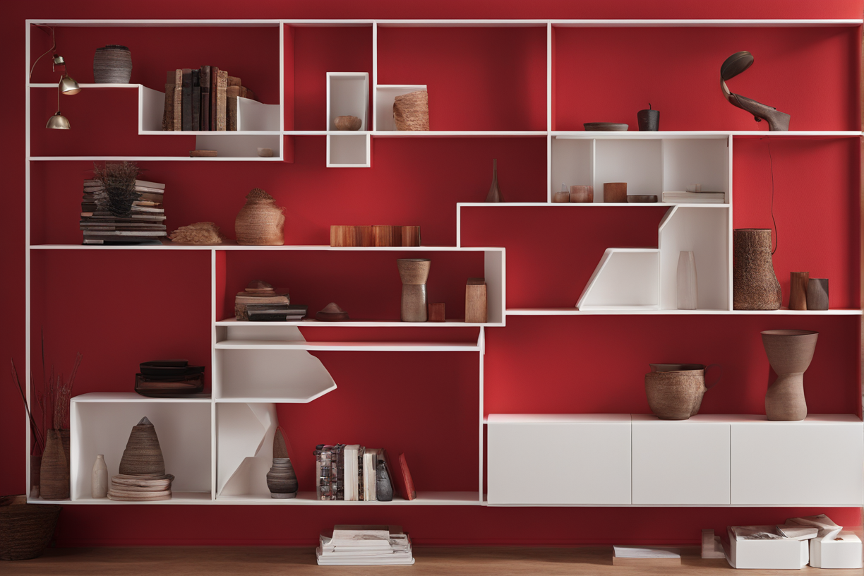 Unique Red Wall Decor Ideas